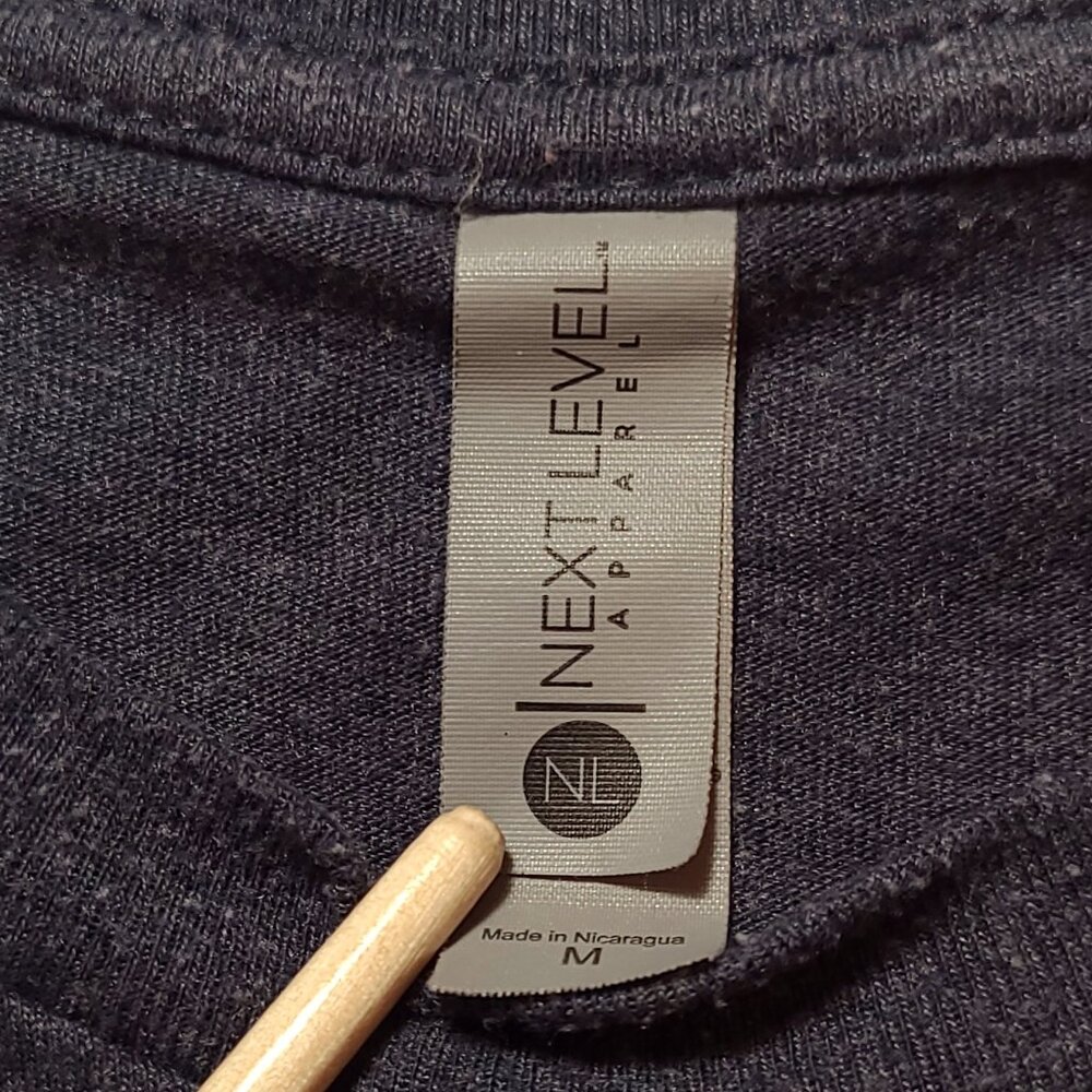 Next Level "DUO" Logo Tee Shirt - Heather Charcoal - Size M - Picture 6 of 10